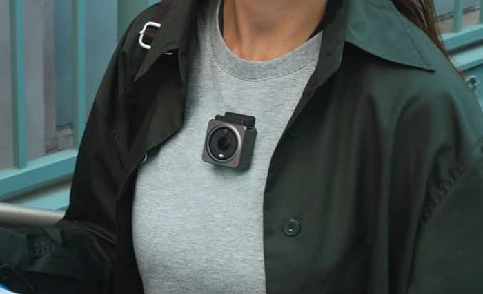 The Action 2 is sold with a magnetic necklace to clip it on your clothes.