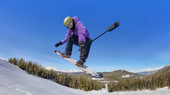 insta360 x4 snowboard